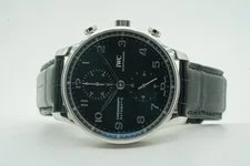 IWC — IWC Portuguese Portugieser Chronograph 41mm Black IW371609 IW 371609 06/2021 ... — Watch — resale