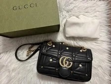 Gucci — Gucci GG Marmont Pearly Small Matelasse Limited Ed — Handbag — resale