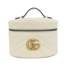 Gucci — Gucci GG Marmont 624615 Dtdht White Gold — Handbag — resale