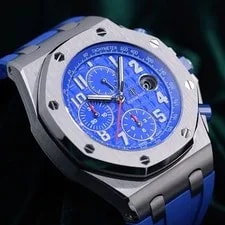 Audemars Piguet — Audemars Piguet Royal Oak Offshore Chronograph Blue Dial Full SET 26470ST — Watch — resale
