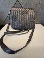 Woven — Bottega Venata Woven /crossbody , W/ Goldtone — Handbag — resale