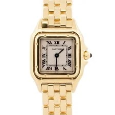 Cartier — Cartier Panthere 22mm Ivory 18K Yellow Gold Quartz 8057917 W25022B9 — Watch — resale