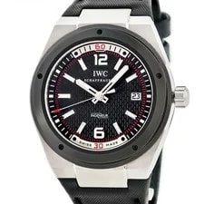 IWC — IWC Ingenieur Automatic IW323401 Black Date See-through Back Watches — Watch — resale
