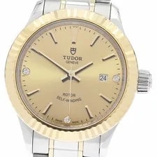 Tudor — Tudor 12113 Style Date 3P Diamond Automatic Gold Ss/yellow Gold — Watch — resale
