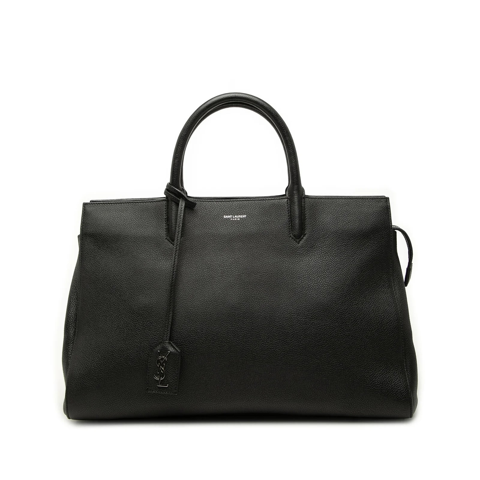 Saint Laurent — Medium Grained Cabas Rive Gauche Satchel — Handbag — resale