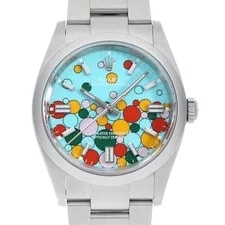 Rolex — Rolex Oyster Perpetual 36 126000 Turquoise Blue Celebration Motif Random Num... — Watch — resale