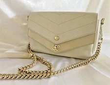 Chanel — Chanel Double Flap Envelope Chevron — Handbag — resale