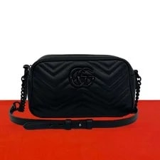 Gucci — Gucci GG Marmont Logo Metal Quilting 26070 — Handbag — resale