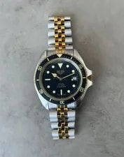 Tag Heuer — Pre-TAG Heuer 1000 Professional 980.021 Jumbo Monnin Two Tone Gold Diver — Watch — resale