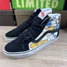 Vans — Vans Disney X Sk8-Hi Mickey and Friends Donald Goofy Pluto M9.5 W11 — Sneaker — resale