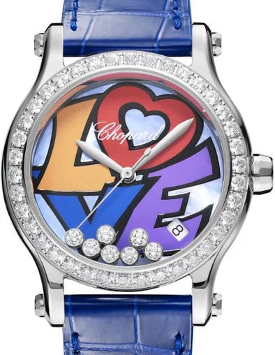 Worldofluxuryus — Chopard Happy Love Stainless Steel & Diamonds Lady's — Watch — resale