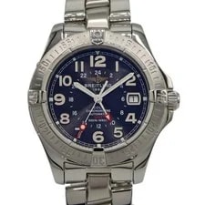 Breitling — Overhauled Breitling A32350 Black Automatic Colt GMT Self Winding — Watch — resale