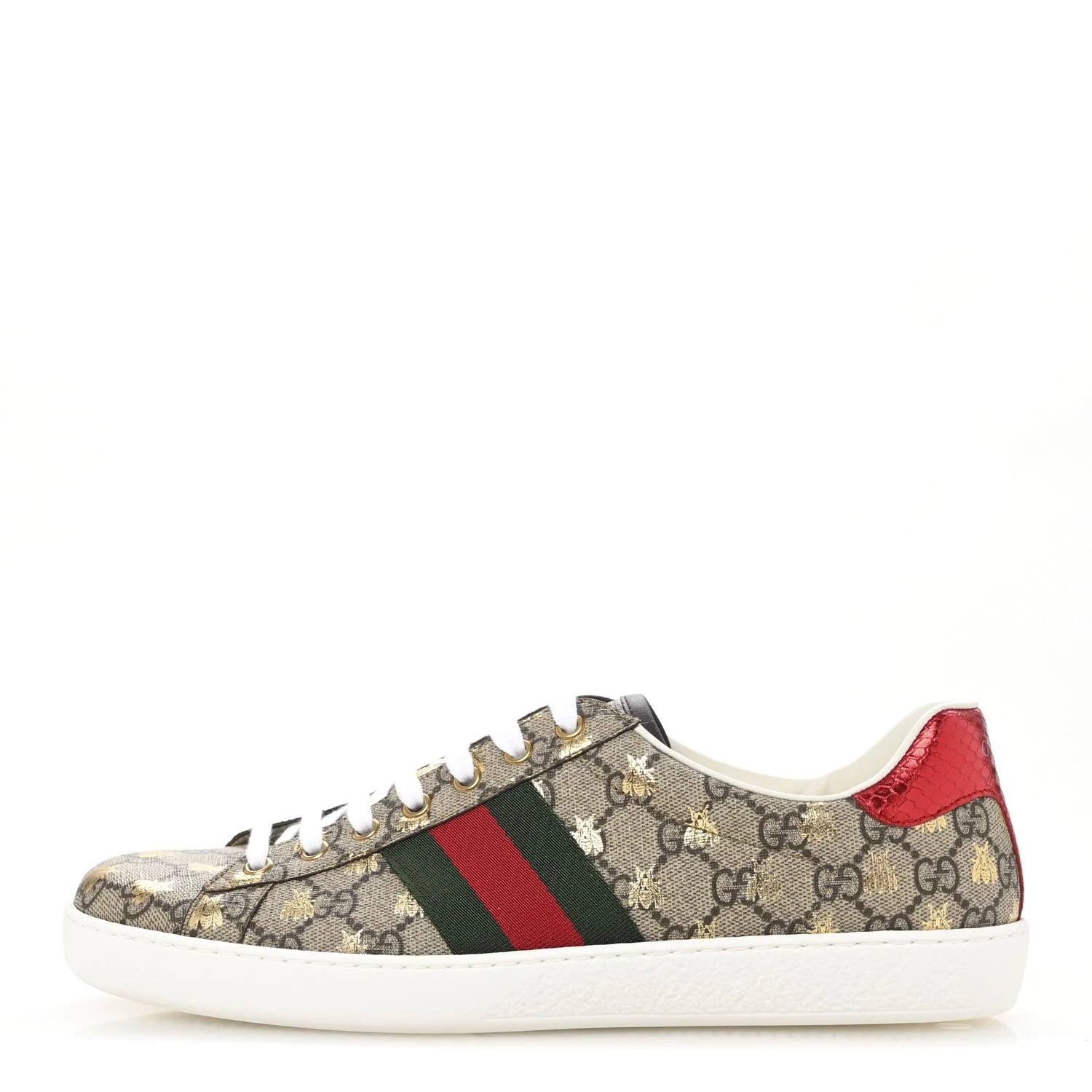 Gucci — Monogram Bees Ayers Web Ace Sneakers 10 Oro — Sneaker — resale