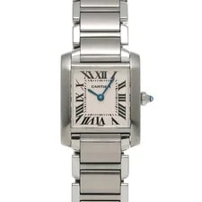Cartier — Cartier Tank W51008Q3 ( 2384) 18mm Stainless Steel Silver #WW5351 — Watch — resale