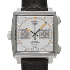 TAG Heuer — TAG Heuer Monaco Chronograph Caliber 11 CAW211C.FC6241 Silver / Grey Dial #W1958 — Watch — resale