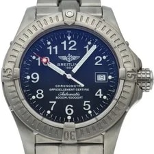 Breitling — Breitling Avenger Seawolf Chronograph E17370 Titanium mensWatch Blue — Watch — resale