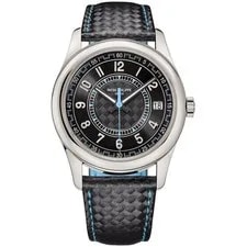 Patek Philippe — Patek Philippe Calatrava 40mm Blue Accents Black Dial White Gold 6007G-011 — Watch — resale