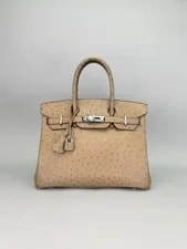 Hermès — Hermes Birkin 30 Mousses Palladium Hardware Preowned Square O — Handbag — resale