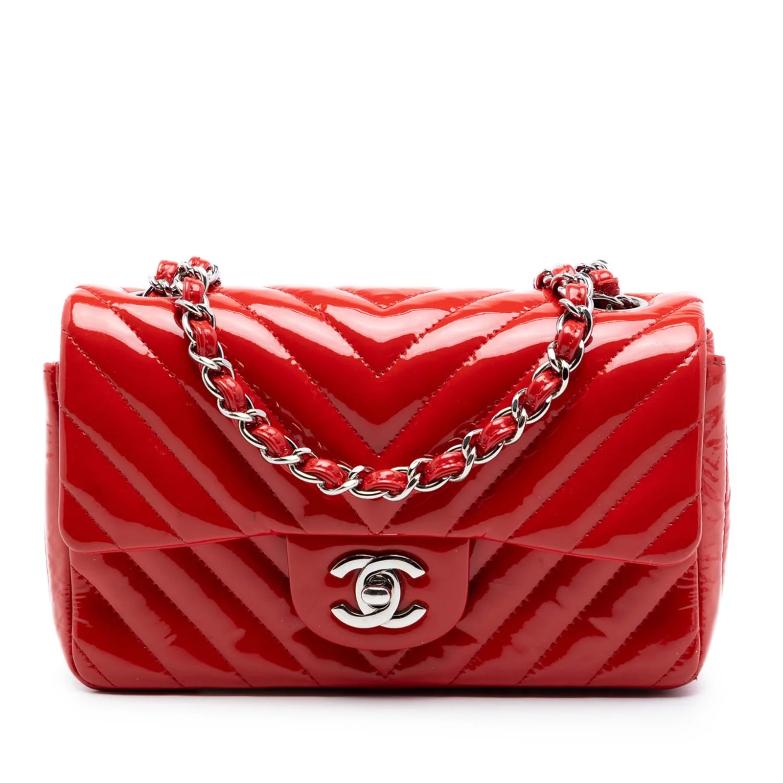 Chanel — Rectangular Classic Chevron Single Flap — Handbag — resale