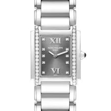 Patek Philippe — Patek Philippe Twenty-4 Grey Diamond Dial Bezel Steel 4910 Papers — Watch — resale