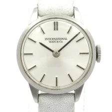 IWC — IWC International Silver Dial White Leather Band — Watch — resale