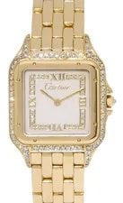 Cartier — Cartier Panthere Large 18k Yellow Gold & Diamond Quartz 883969 — Watch — resale