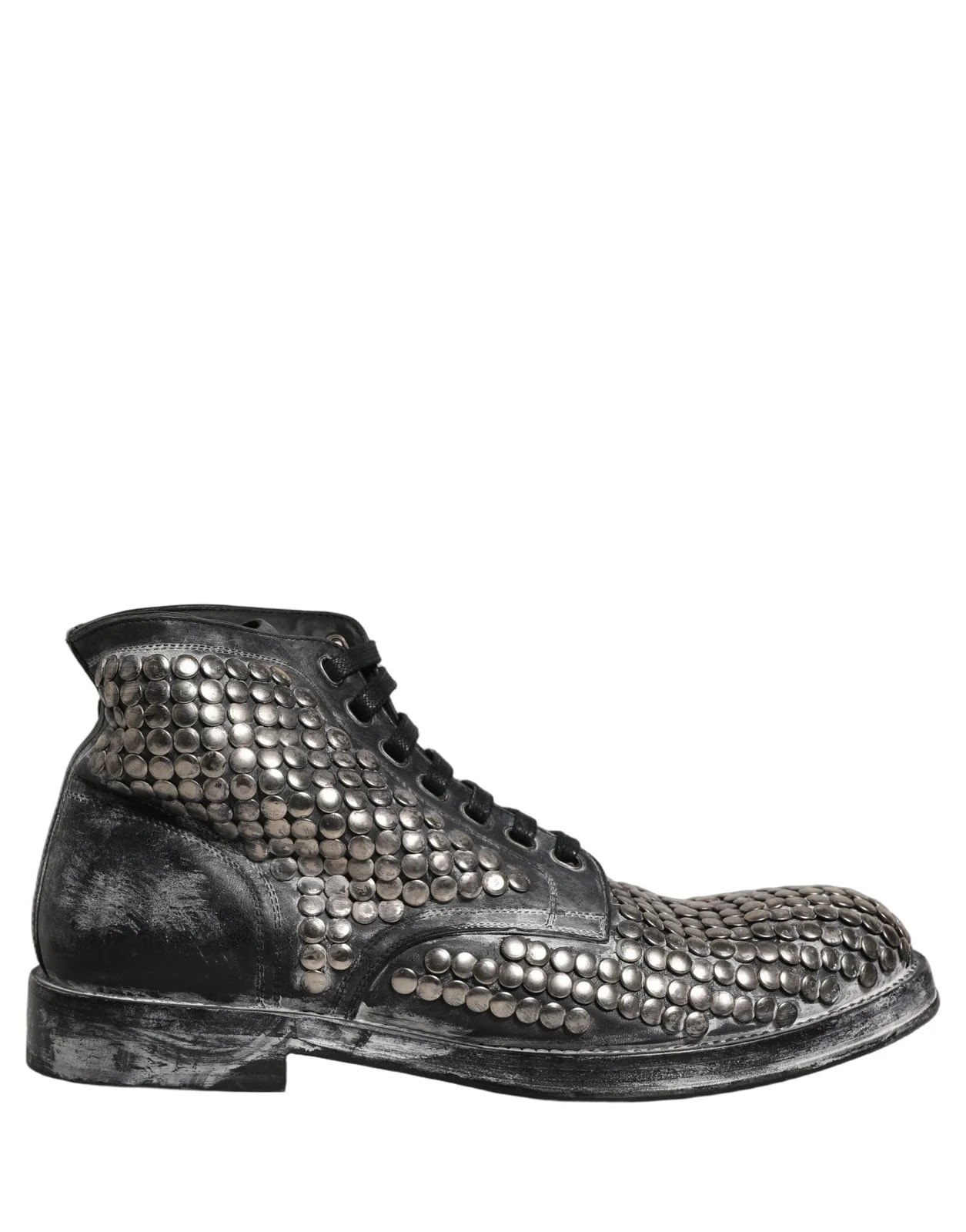 Dolce & Gabbana — Dolce & Gabbana Runway Studs Ankle — Designer Shoe — resale