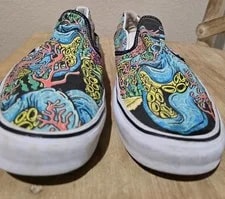 Vans — Vans Classic Slip Ons Limited Edition Underwater/Psychedelic Under the Sea — Sneaker — resale
