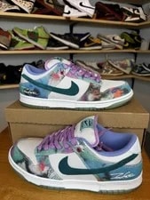 Nike — Size 10.5 - Futura Laboratories X Nike Dunk SB Low Bleached — Sneaker — resale