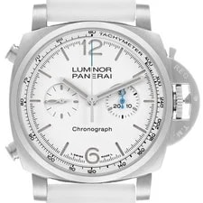 Panerai — Panerai Luminor Chrono Steel White Dial PAM01218 — Watch — resale