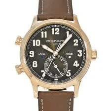 Patek Philippe — Patek Philippe Calatrava Pilot Travel Time 5524R-001 42mm Brown #WW4946 — Watch — resale