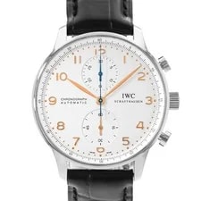 IWC — IWC Portuguese Chronograph IW371445 41mm Silver Dial Steel Card 2019 — Watch — resale