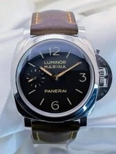 Panerai — Panerai Luminor Marina 1950 3 Days Black PAM00422 47mm Leather Strap — Watch — resale