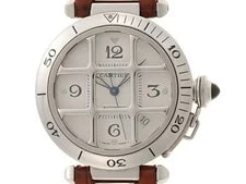 Cartier — Cartier Pasha Grid Plonger W31040H3 Stainless Steel 38mm Silver Dial #DW618 — Watch — resale