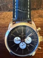 Breitling — Breitling Transocean Chronograph 18k Rose Gold Case Model ab0131 — Watch — resale