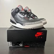 Jordan — Jordan 3 Retro OG (2024) 10 (Heavily Worn )JordanB — Sneaker — resale