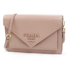 Prada — Prada Envelope Monochrome Logo Mini — Handbag — resale