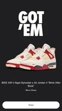 Nike — Nike Nigel Sylvester X Air Jordan 4 Retro OG SP After — Sneaker — resale