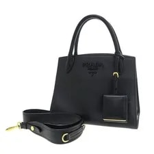 Prada — Prada 2WAY Monochrome Hardware #SN568 — Handbag — resale