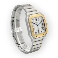 Cartier — Cartier Santos de W2SA0009 39.8mm Silvered Opaline Dial With Yellow Gold — Watch — resale