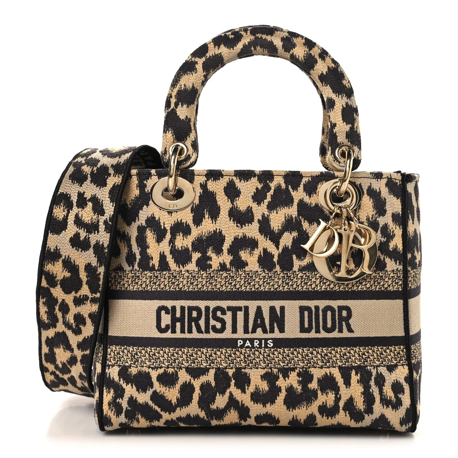 Dior — Medium Mizza Embroidered Lady D-Lite — Handbag — resale