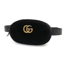 Gucci — Gucci GG Marmont Velor Waist From Japan — Handbag — resale