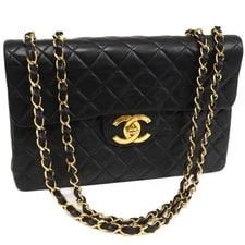 Chanel — Chanel Big Matelasse 34 Single Flap Double Chain A01094 2nd Series r0_0 — Handbag — resale