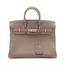 Hermès — Hermès Birkin 25 Etoupe Metal Fittings U: 2022 — Handbag — resale
