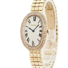 Cartier — Cartier Baignoire SM 820911A6 Handwind Overhauled K18YG Diamond #HD057 — Watch — resale