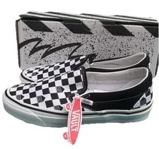 Vans — Vans Vault X Dover Street Market ’S 5 DSM Checkerboard OG Classic Slip on — Sneaker — resale