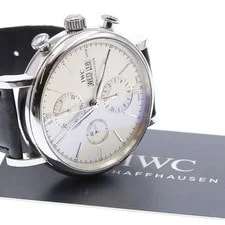 IWC — IWC Portofino IW391007 42mm SS Silver Dial Automatic Chronograph Day-Date #C399 — Watch — resale
