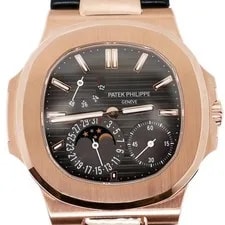Patek Philippe — 2010s Patek Philippe 5712R-001 Nautilus 40mm 18k Rose Gold Gray Dial — Watch — resale