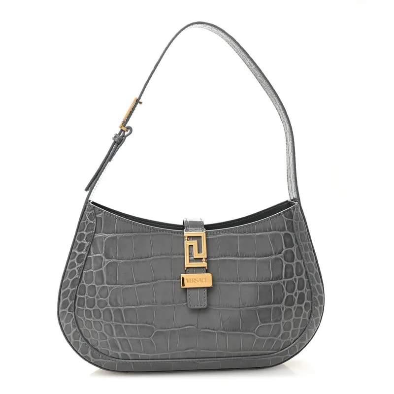 Versace — Embossed Large Greca Goddess — Handbag — resale