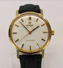 Omega — 💥18K Solid Yellow Gold Omega Seamaster Automatic 34mm Signed Caseback💥 — Watch — resale